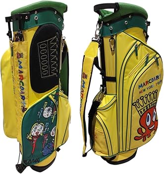 ゴルフクラブ・バッグ（黄色）ヘッドカバー付き バートン BURTON キャディバッグ ゴルフバッグ クラブ